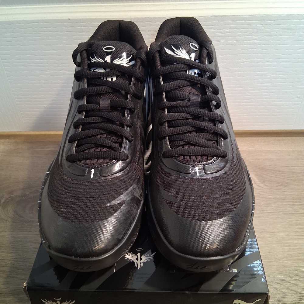 PUMA MB.02 Melo Black Size 10 Men’s Basketball Shoes 379420-01 w/ Box Clean
